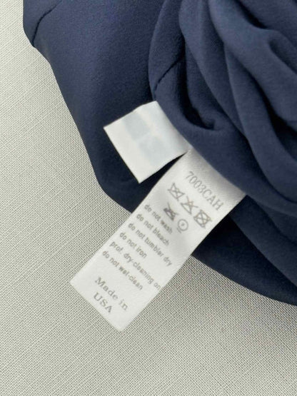 Pre-loved CAROLINA HERRERA Navy Blue Size US 4 Long Dress at Reems Closet