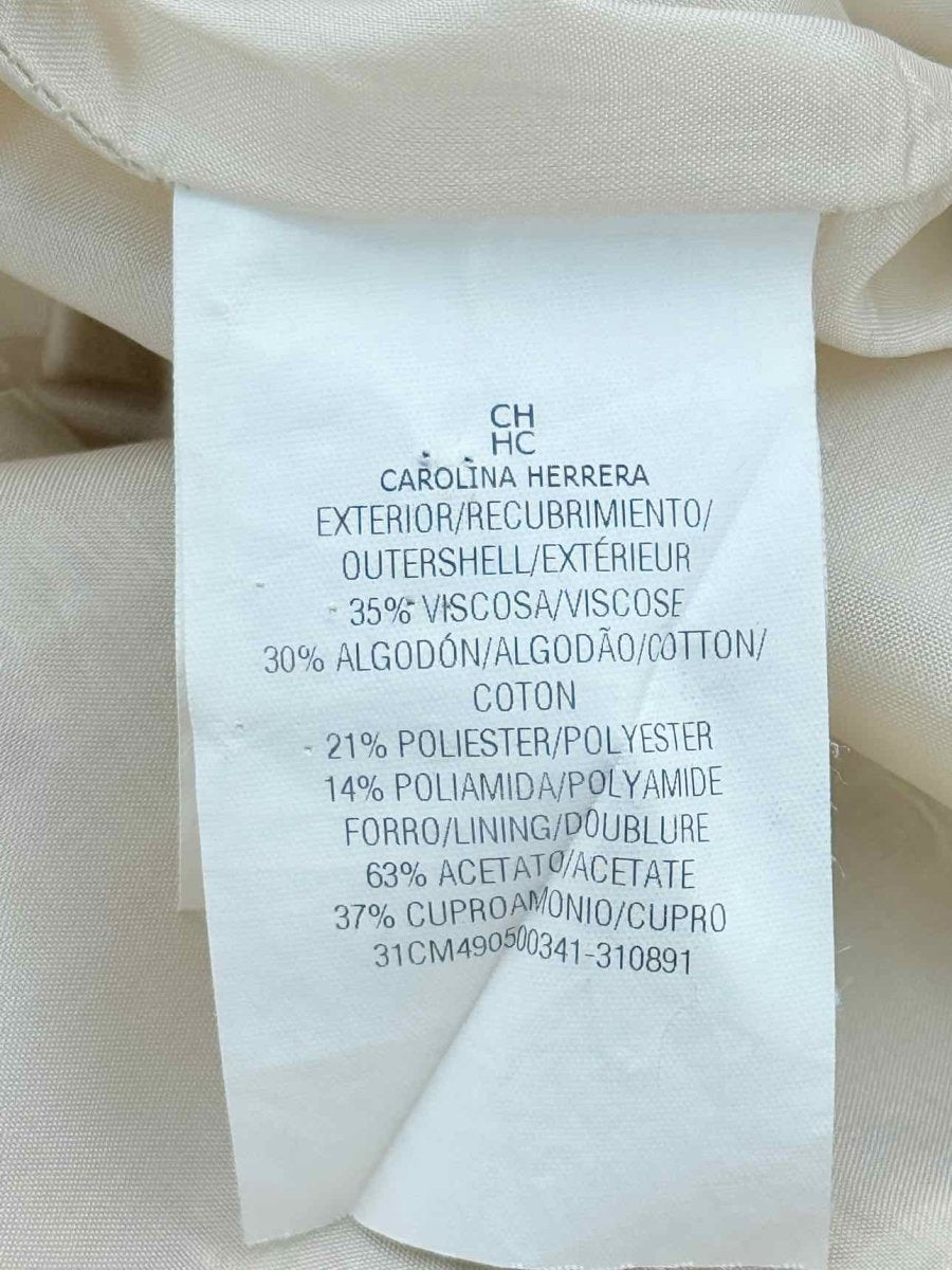 Pre - loved CAROLINA HERRERA Pink Multicolor Size US 10 Mini Skirt at Reems Closet