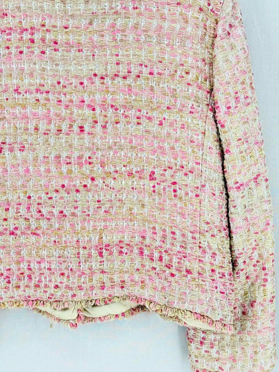 Pre - loved CAROLINA HERRERA Pink Multicolor Size US 12 Jacket at Reems Closet