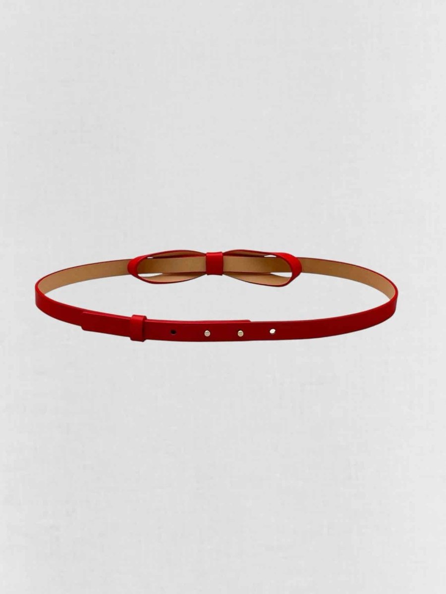 Pre - loved CAROLINA HERRERA Red Belt at Reems Closet