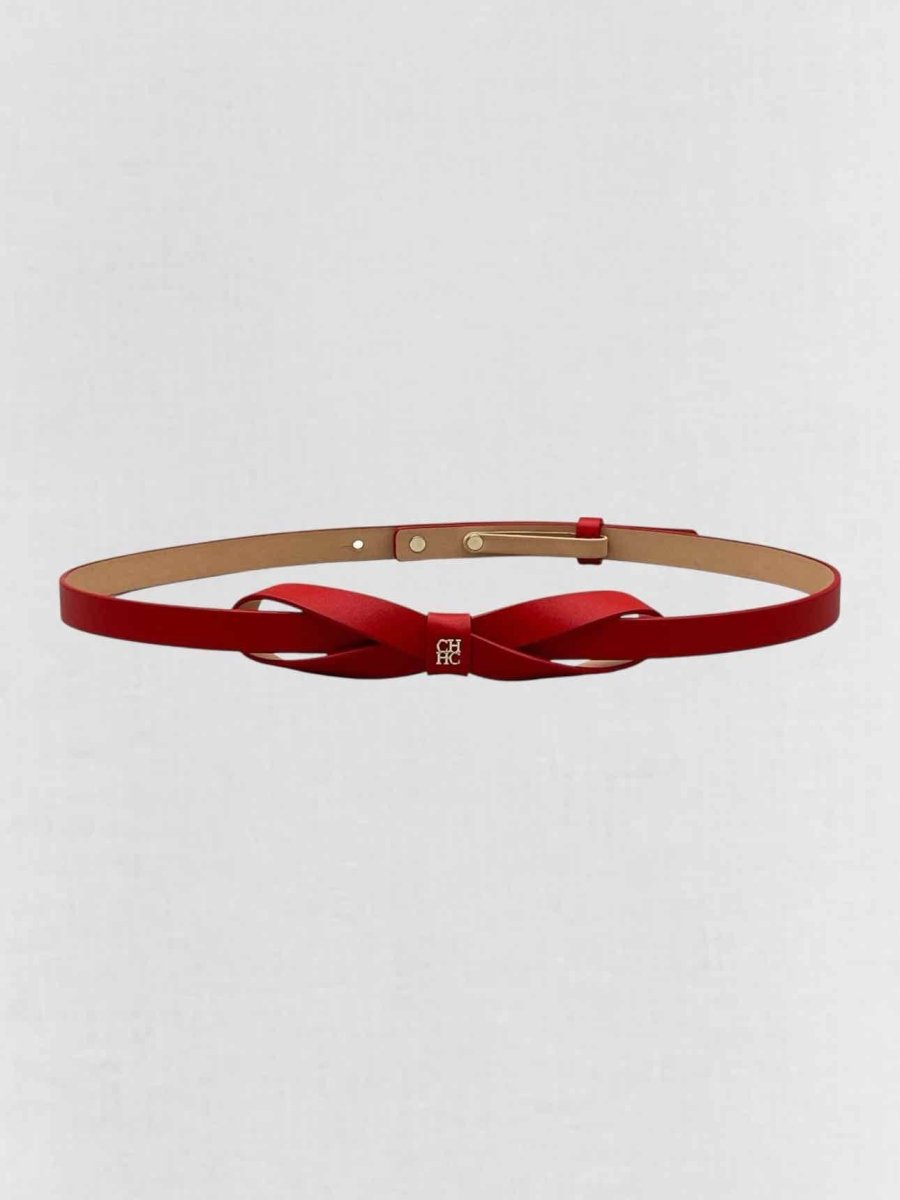 Pre - loved CAROLINA HERRERA Red Belt at Reems Closet