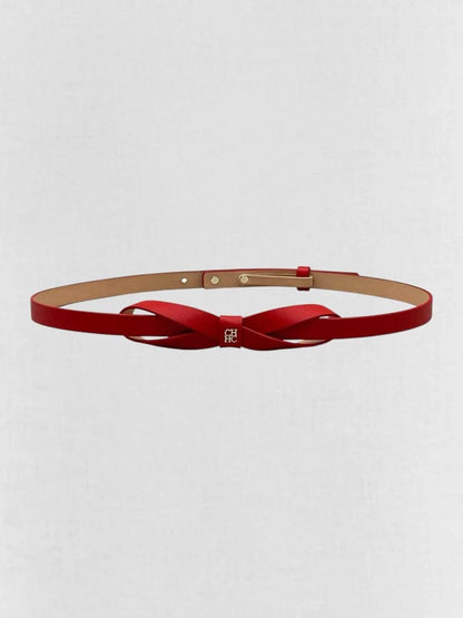 Pre - loved CAROLINA HERRERA Red Belt at Reems Closet