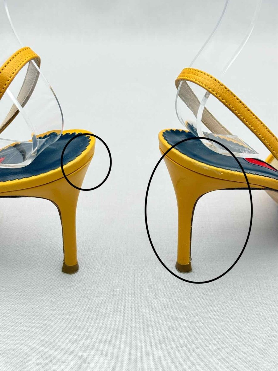 Pre-loved CAROLINA HERRERA Yellow Size EU 37 Pumps at Reems Closet