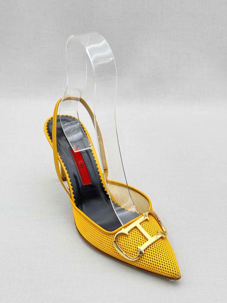 Pre-loved CAROLINA HERRERA Yellow Size EU 37 Pumps at Reems Closet