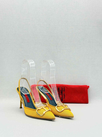Pre-loved CAROLINA HERRERA Yellow Size EU 37 Pumps at Reems Closet