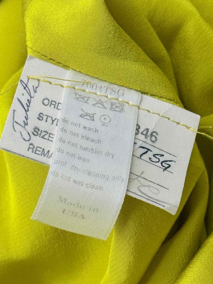 Pre-loved CAROLINA HERRERA Yellow Size US 4 Long Dress at Reems Closet