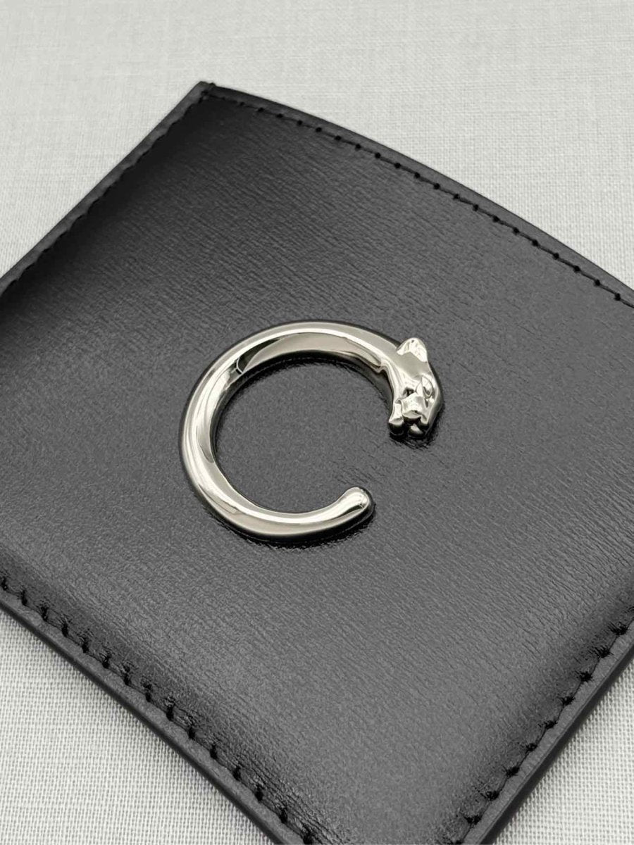 Pre-loved CARTIER Black Card Holder at Reems Closet