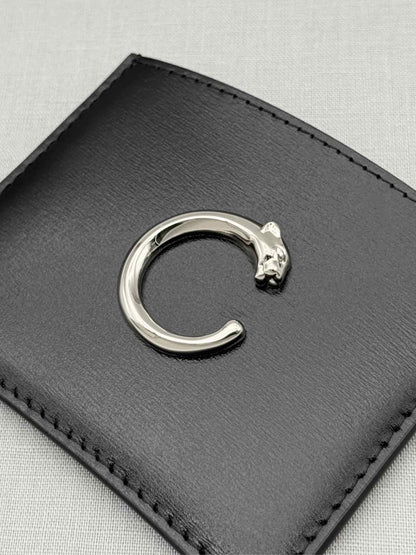 Pre-loved CARTIER Black Card Holder at Reems Closet