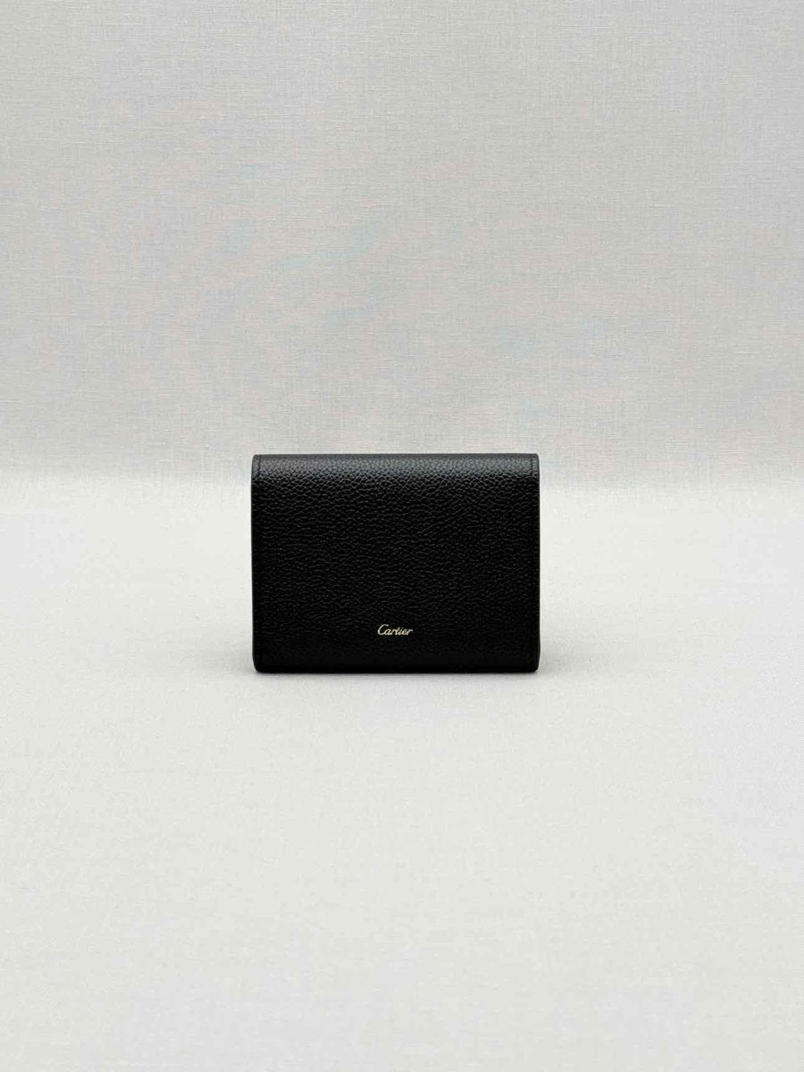 Pre-loved CARTIER Black Compact Wallet at Reems Closet