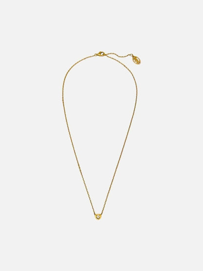Pre - loved CARTIER D'Amour Diamants Legers Heart Necklace at Reems Closet