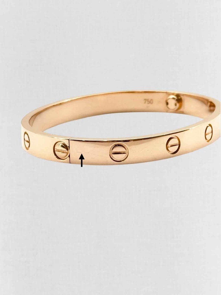 Pre - loved CARTIER Love Bracelet at Reems Closet