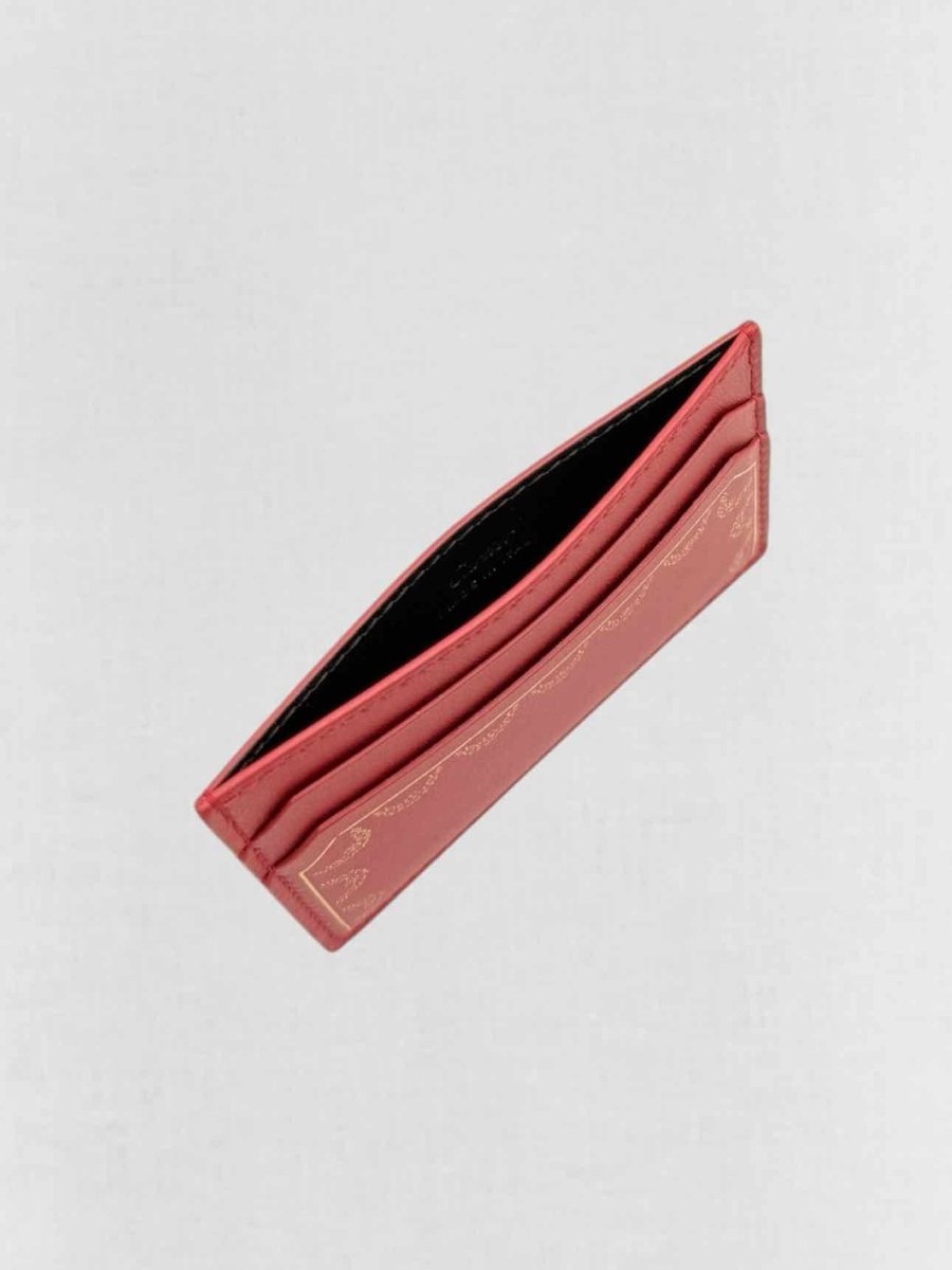 Pre - loved CARTIER Red Card Holder at Reems Closet