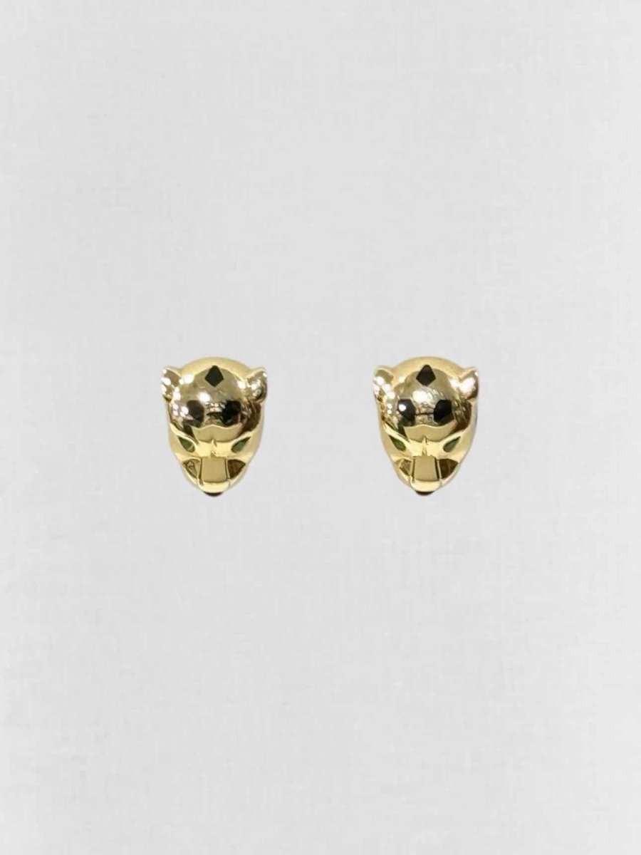 Pre - loved CARTIER tsavorite garnets & onyx Earrings at Reems Closet