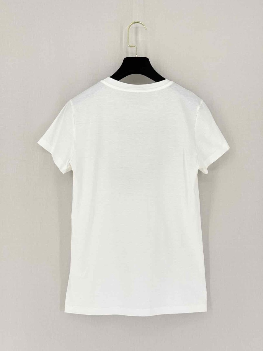 Pre - loved CARVEN White w/ Purple Heart Size XSmall T-shirt at Reems Closet