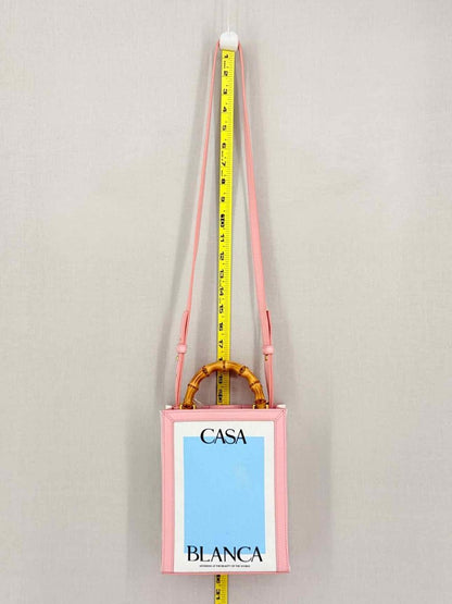 Pre-loved CASABLANCA Mini Casa Blue Multicolor Tote Bag at Reems Closet