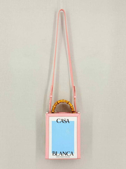 Pre-loved CASABLANCA Mini Casa Blue Multicolor Tote Bag at Reems Closet