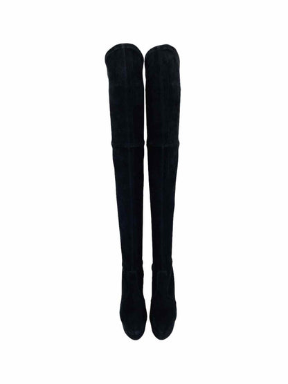 Pre - loved CASADEI Black Thigh High Boots at Reems Closet