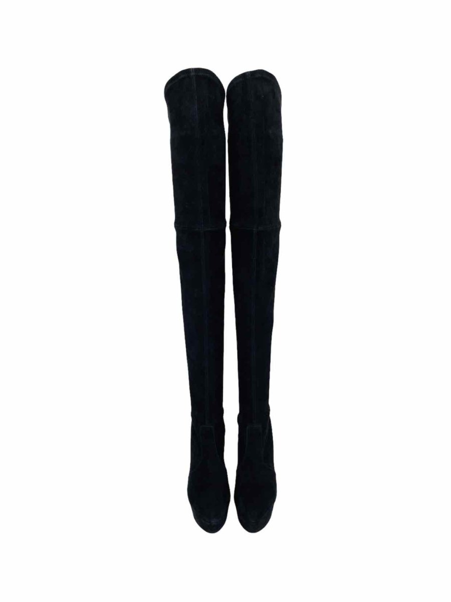 Pre - loved CASADEI Black Thigh High Boots 38.5 at Reems Closet