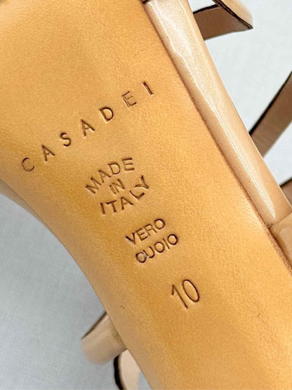 Pre-loved CASADEI Infinity Blade Beige Size EU 40 Heeled Sandals at Reems Closet