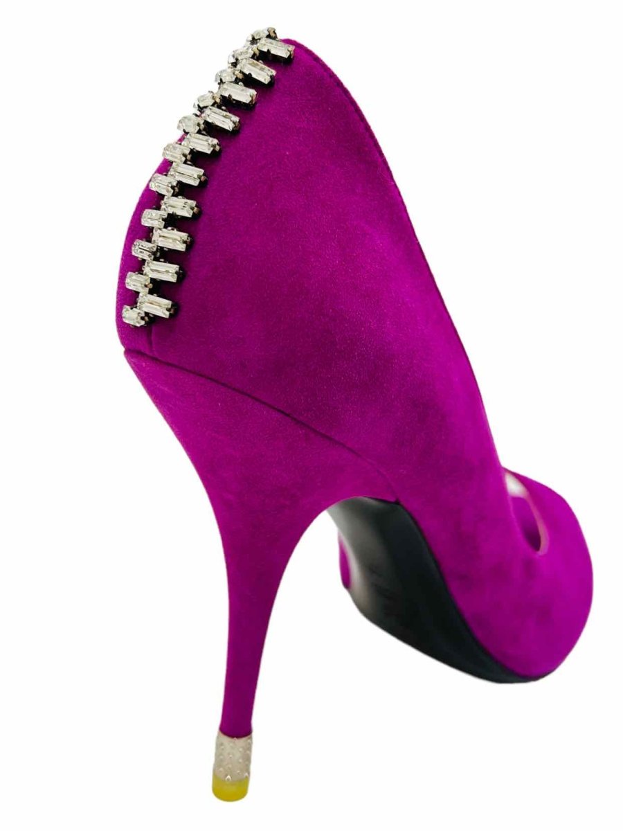 Pre - loved CASADEI Peep Toe Fuchsia Size EU 41 Pumps at Reems Closet