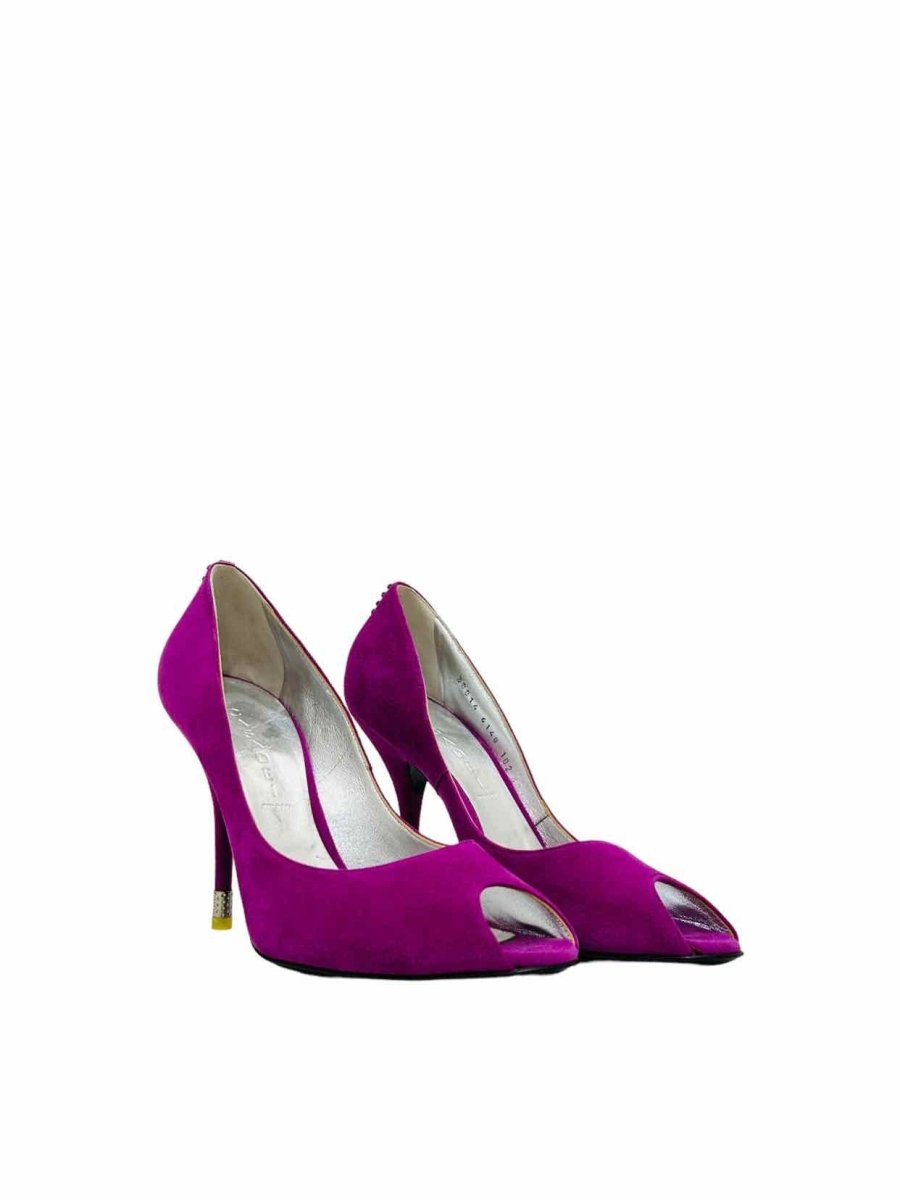 Pre - loved CASADEI Peep Toe Fuchsia Size EU 41 Pumps at Reems Closet