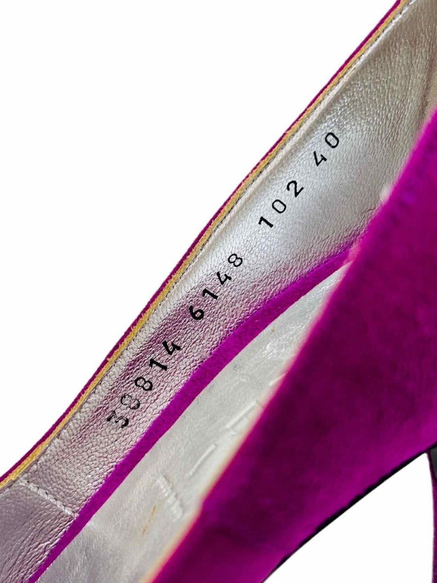 Pre - loved CASADEI Peep Toe Fuchsia Size EU 41 Pumps at Reems Closet