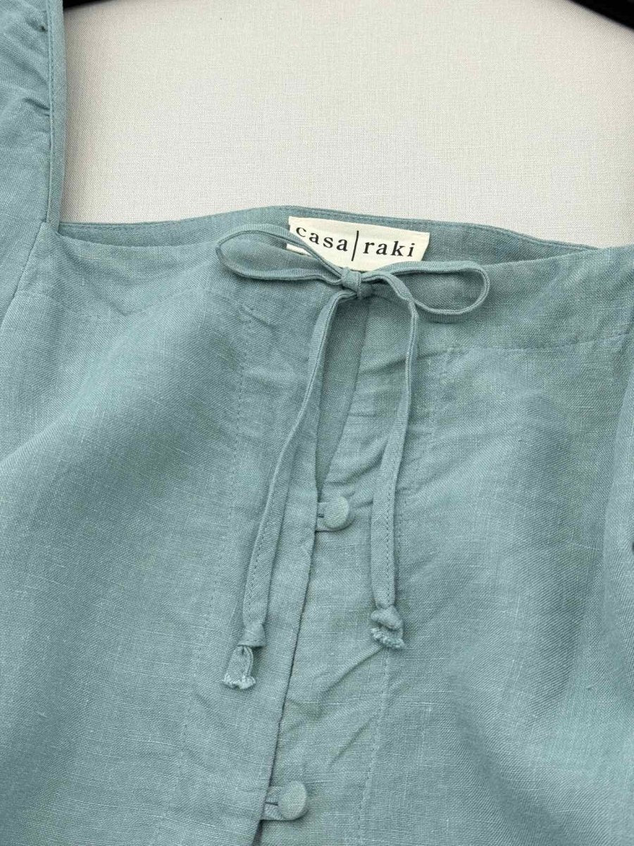 Pre - loved CASA/RAKI Pale Blue Size Large Top & Shorts Outfit at Reems Closet