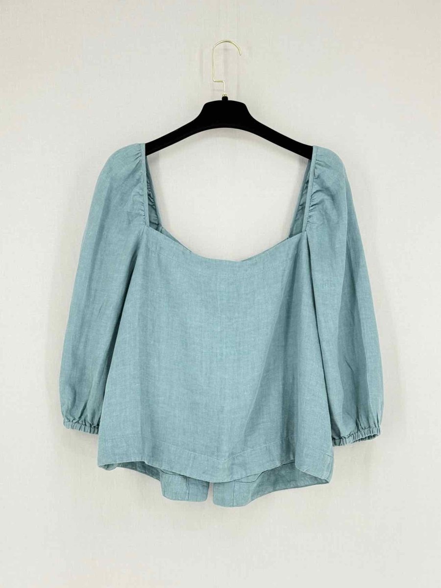 Pre - loved CASA/RAKI Pale Blue Size Large Top & Shorts Outfit at Reems Closet