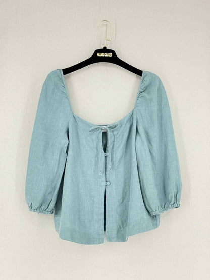 Pre - loved CASA/RAKI Pale Blue Size Large Top & Shorts Outfit at Reems Closet