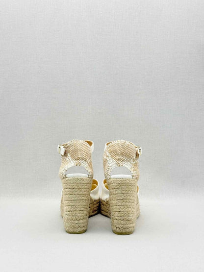 Pre-loved CASTANER Chiarita White Size EU 39 Wedges at Reems Closet