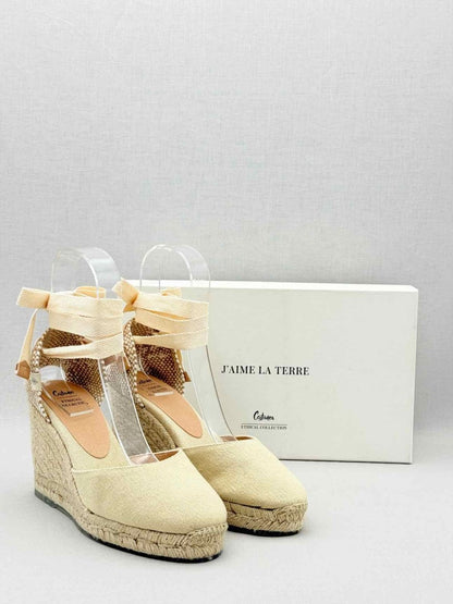 Pre - loved CASTAÑER Espadrille Beige Size EU 38 Heeled Sandals at Reems Closet