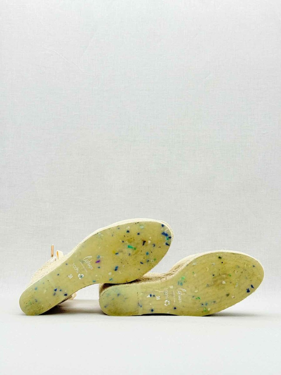 Pre - loved CASTAÑER Espadrille Beige Size EU 38 Heeled Sandals at Reems Closet