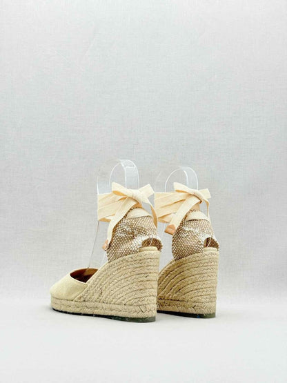 Pre - loved CASTAÑER Espadrille Beige Size EU 38 Heeled Sandals at Reems Closet