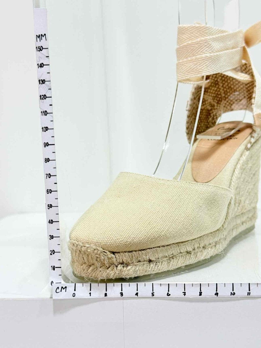 Pre - loved CASTAÑER Espadrille Beige Size EU 38 Heeled Sandals at Reems Closet