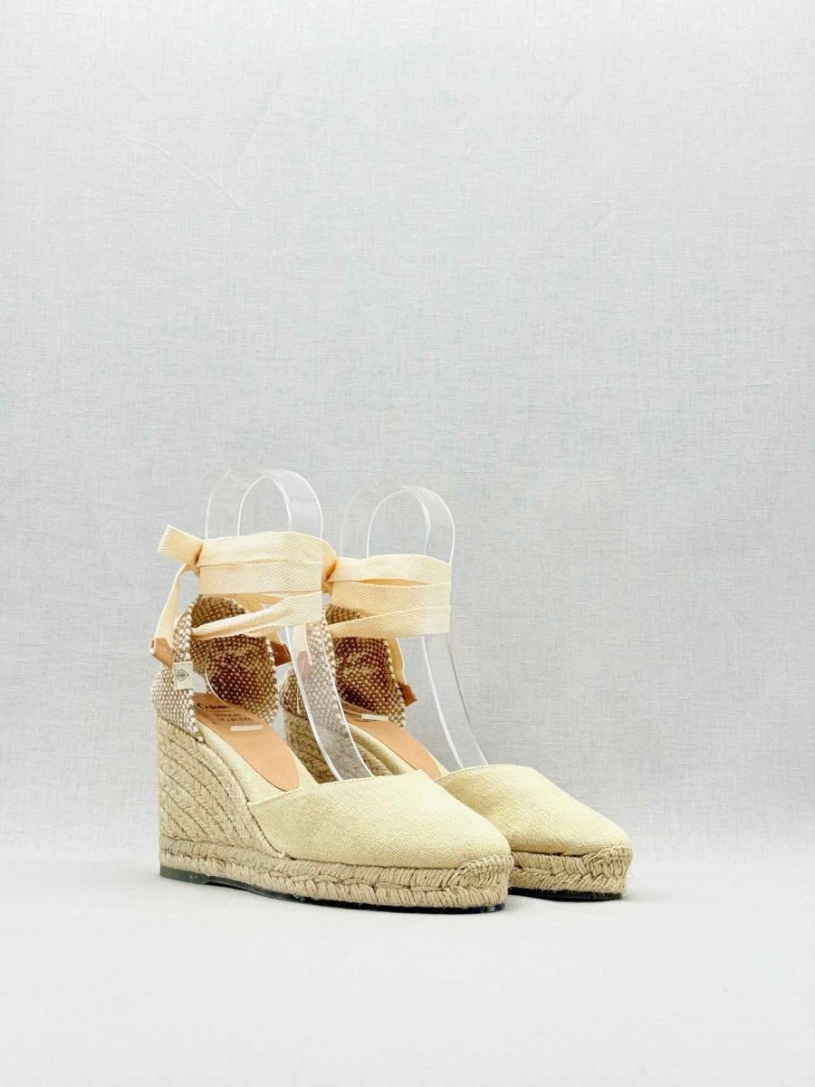 Pre - loved CASTAÑER Espadrille Beige Size EU 38 Heeled Sandals at Reems Closet