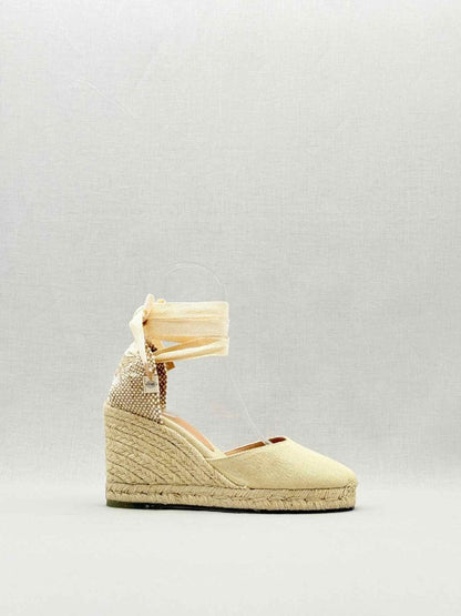 Pre - loved CASTAÑER Espadrille Beige Size EU 38 Heeled Sandals at Reems Closet