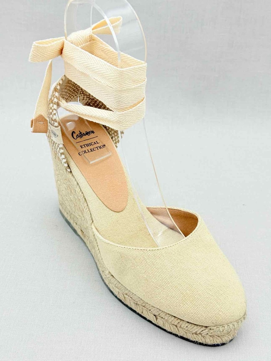Pre - loved CASTAÑER Espadrille Beige Size EU 38 Heeled Sandals at Reems Closet