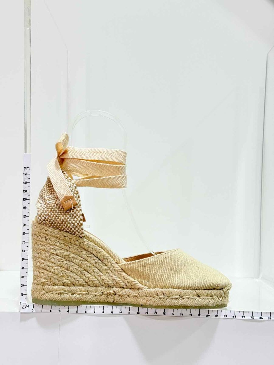 Pre - loved CASTAÑER Espadrille Beige Size EU 38 Heeled Sandals at Reems Closet