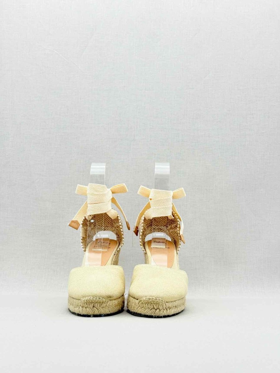 Pre - loved CASTAÑER Espadrille Beige Size EU 38 Heeled Sandals at Reems Closet