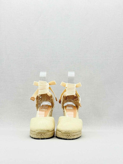 Pre - loved CASTAÑER Espadrille Beige Size EU 38 Heeled Sandals at Reems Closet