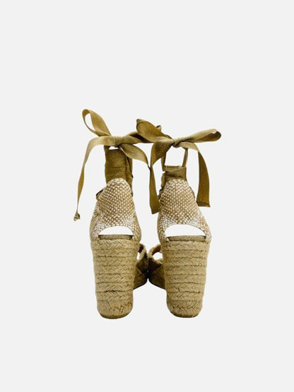 Pre - loved CASTANER Espadrille Beige Wedges 39 at Reems Closet