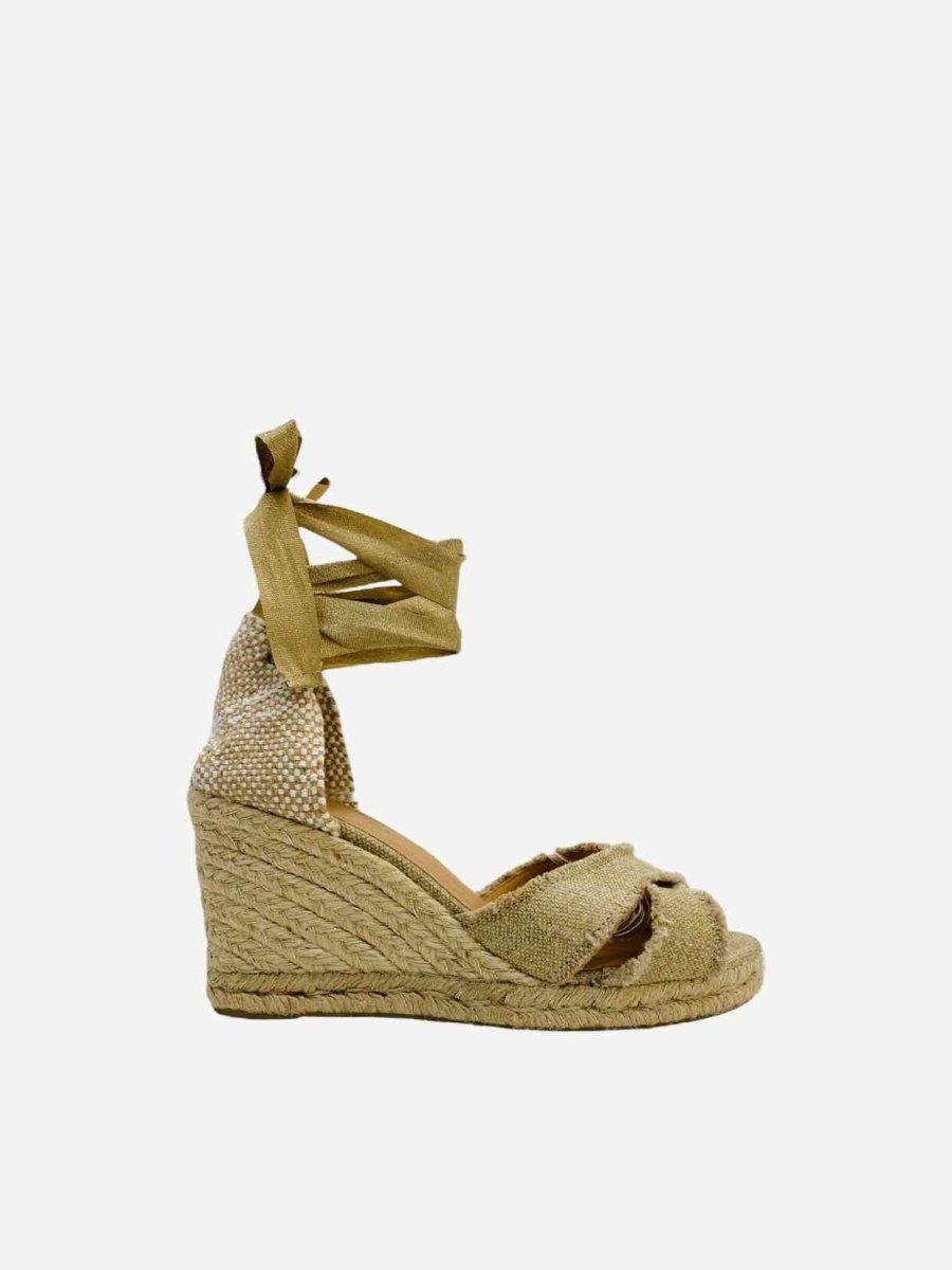 Pre - loved CASTANER Espadrille Beige Wedges 39 at Reems Closet