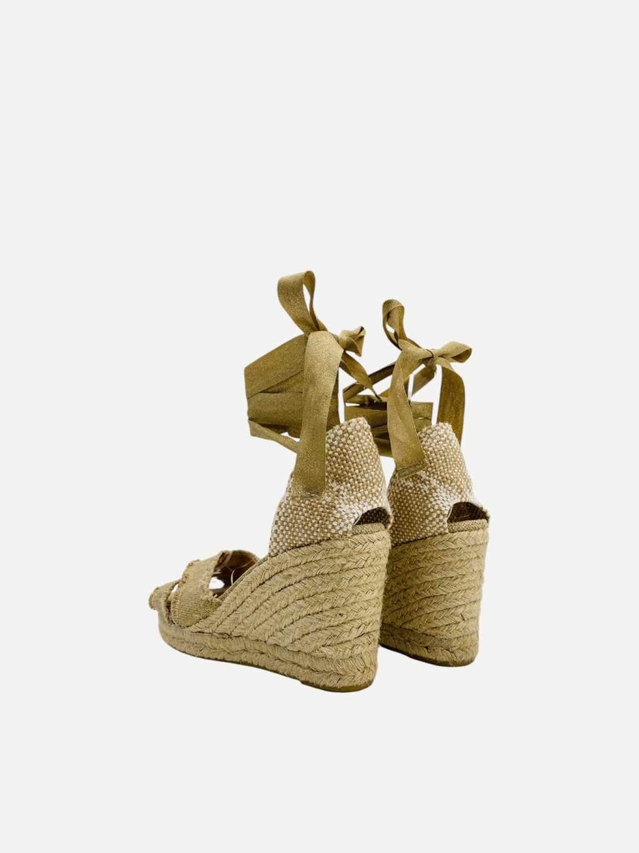 Pre - loved CASTANER Espadrille Beige Wedges 39 at Reems Closet