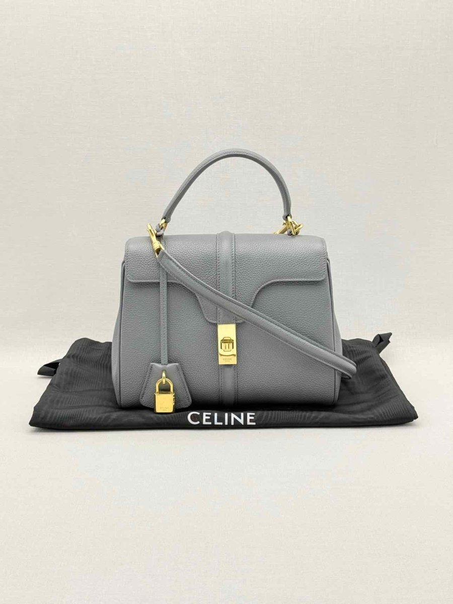Pre-loved CELINE 16 Grey Top Handle at Reems Closet