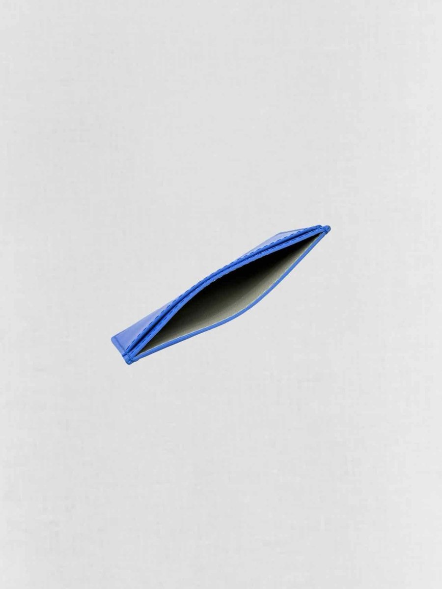 Pre - loved CELINE Blue Card Holder at Reems Closet