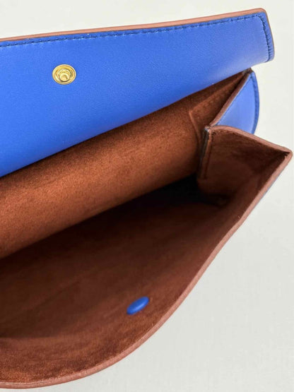 Pre - loved CELINE Blue Clutch at Reems Closet