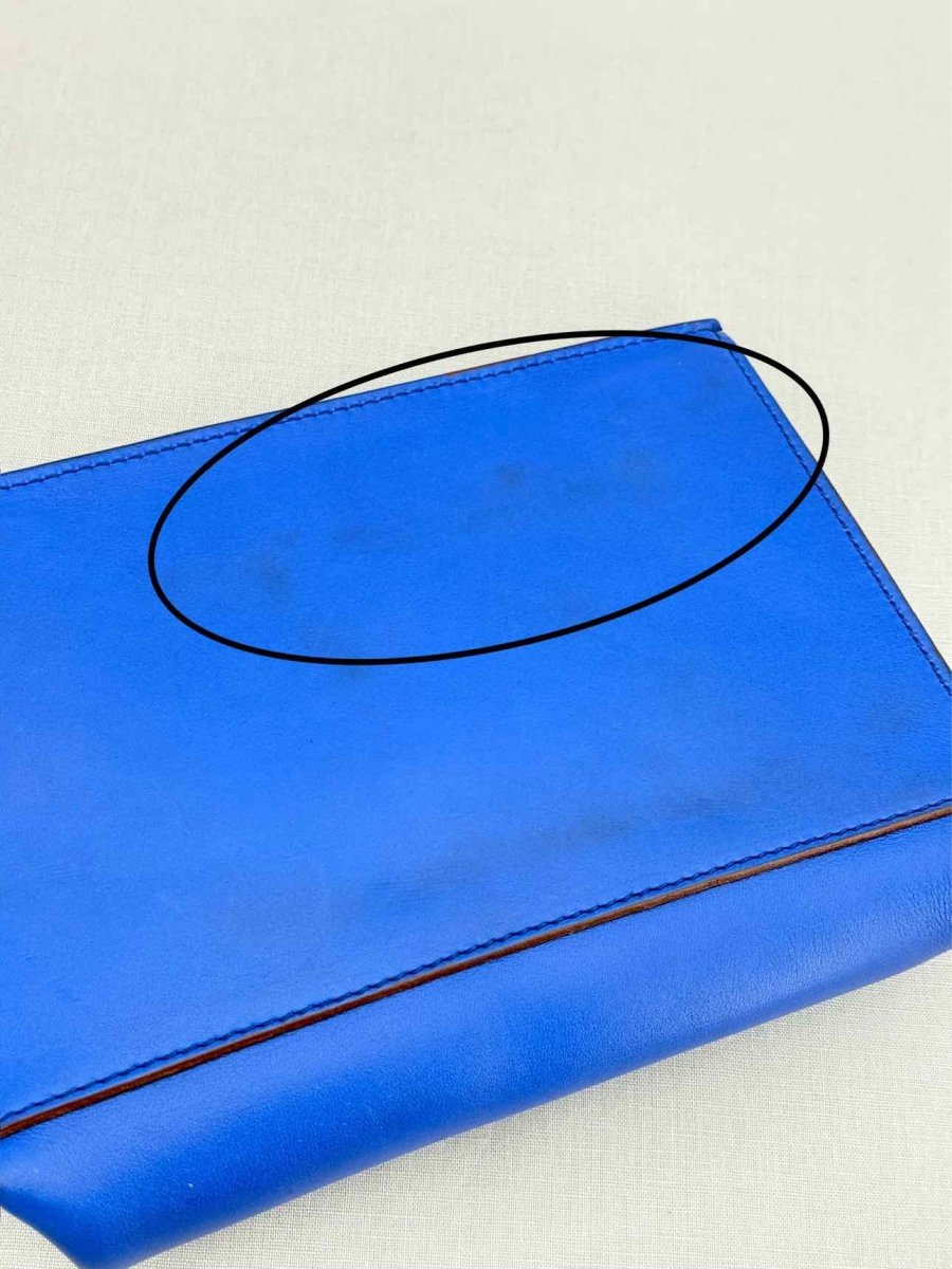 Pre - loved CELINE Blue Clutch at Reems Closet