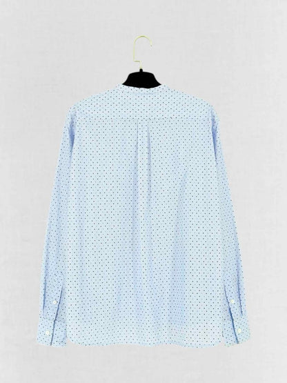 Pre - loved CELINE Blue Multicolor Polka Dot Size US 4 Shirt at Reems Closet