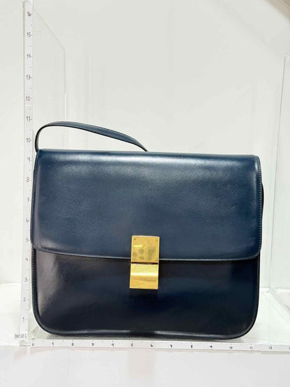 Pre - loved CELINE Box Blue Crossbody at Reems Closet