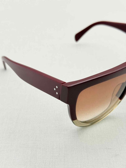 Pre-loved CELINE Burgundy Sunglasses at Reems Closet